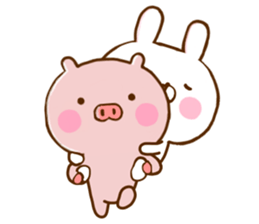 Rabbit Usahina Languid sticker #11315459