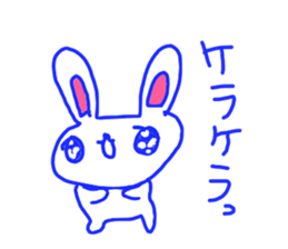 The losing heart Rabbit vol,5 (blue) sticker #11315945