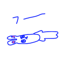 The losing heart Rabbit vol,5 (blue) sticker #11315958