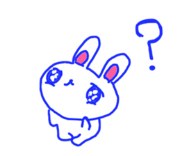 The losing heart Rabbit vol,5 (blue) sticker #11315964