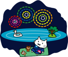 Japanese festival with Chino nyan sticker #11316227