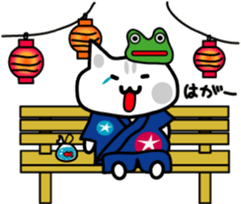 Japanese festival with Chino nyan sticker #11316237