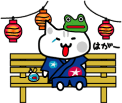 Japanese festival with Chino nyan sticker #11316237
