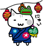 Japanese festival with Chino nyan sticker #11316238