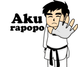 taekwondo boy 1 sticker #11317141
