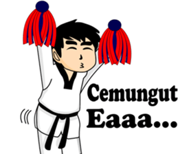 taekwondo boy 1 sticker #11317152