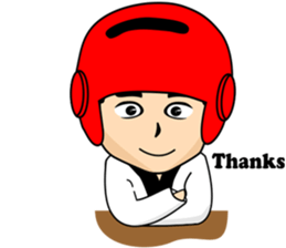 taekwondo boy 1 sticker #11317158