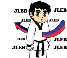 taekwondo boy 1 sticker #11317169