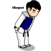 taekwondo boy 1 sticker #11317173