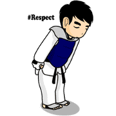 taekwondo boy 1 sticker #11317173