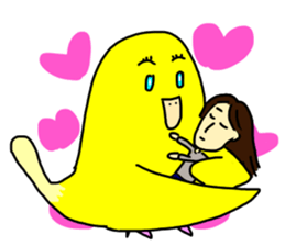 LaLa chan with Takako 2 sticker #11317727