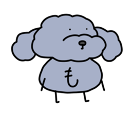 toy poodle moco sticker #11318096