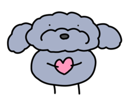 toy poodle moco sticker #11318099