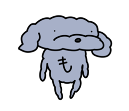 toy poodle moco sticker #11318104