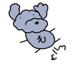 toy poodle moco sticker #11318110
