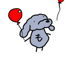 toy poodle moco sticker #11318116