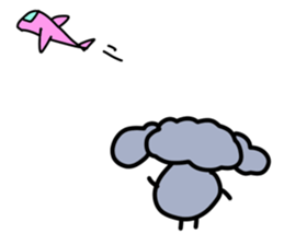 toy poodle moco sticker #11318135