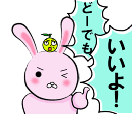 Annoying Rabbit and Citron sticker #11319777