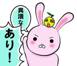 Annoying Rabbit and Citron sticker #11319803