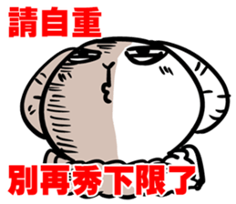 NEVER LUCKY - Sheep talk with you sticker #11322345