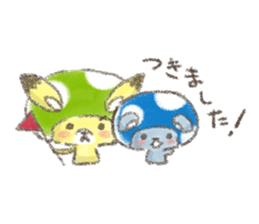 Mushroom animals part2 sticker #11323716