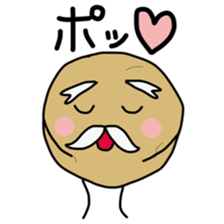 jagataro and potatoes grandfather sticker #11323907