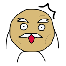 jagataro and potatoes grandfather sticker #11323922
