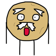 jagataro and potatoes grandfather sticker #11323923