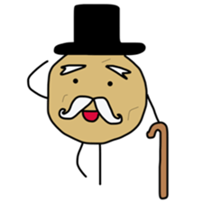 jagataro and potatoes grandfather sticker #11323926