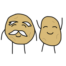 jagataro and potatoes grandfather sticker #11323928