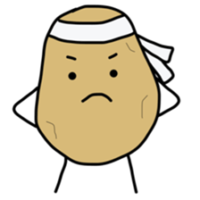 jagataro and potatoes grandfather sticker #11323930