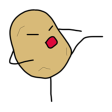 jagataro and potatoes grandfather sticker #11323931