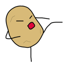 jagataro and potatoes grandfather sticker #11323931