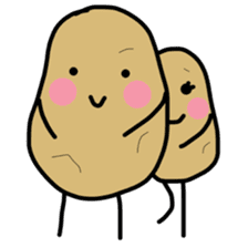 jagataro and potatoes grandfather sticker #11323935