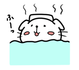 Of pure white dog "Yukino joe" sticker #11323985