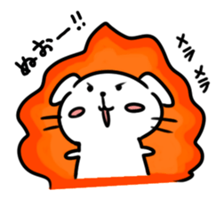 Of pure white dog "Yukino joe" sticker #11323989