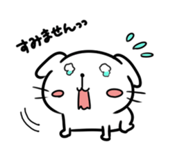 Of pure white dog "Yukino joe" sticker #11324002