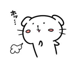 Of pure white dog "Yukino joe" sticker #11324013