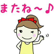 cutegirl sticker sticker #11324514