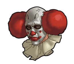 HAPPY FUNNY CLOWN by JSS sticker #11325442