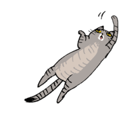 Brown Tabby Cat "Choco" with Fun Buddies sticker #11325620
