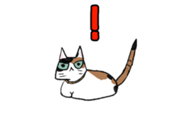 Brown Tabby Cat "Choco" with Fun Buddies sticker #11325639