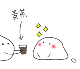 Summer of Japanese rice-flour dumplings sticker #11325963