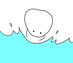 Summer of Japanese rice-flour dumplings sticker #11325977