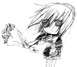 Sadcore Girl sticker #11326642