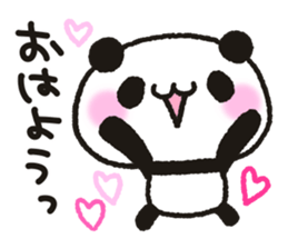 Heart plenty panda sticker #11326984