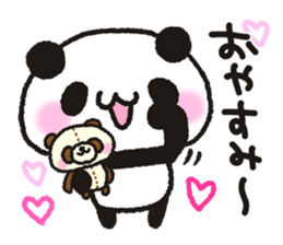Heart plenty panda sticker #11326985
