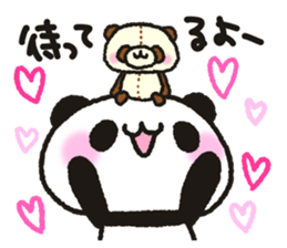 Heart plenty panda sticker #11326991