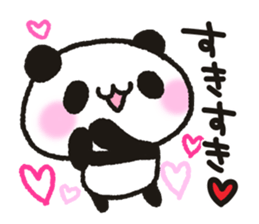 Heart plenty panda sticker #11326993