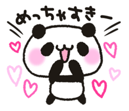 Heart plenty panda sticker #11326998